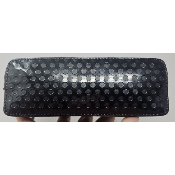 Kate Spade New York Amy Beale Street Black PVC Cosmetic Case 9"x4" - Picture 3 of 11